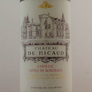 Cadillac Ctes de Bordeaux Chateau de Ricaud 2016 Rouge 150 cl