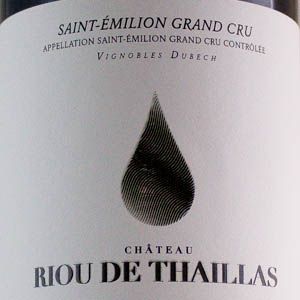 Chteau Riou Thaillas - Saint Emilion Grand Cru 2020