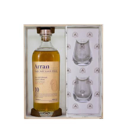 Whisky Arran 10 ans Single Malt Coffret 2 verres
