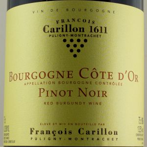 Bourgogne Cte d'Or Domaine Franois Carillon 2020 Rouge
