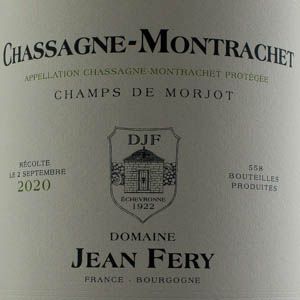 Chassagne Montrachet Jean Fry Champs de Morjot 2020 Blanc