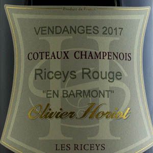 Cteaux Champenois Olivier Horiot En Barmont 2017 Rouge   
