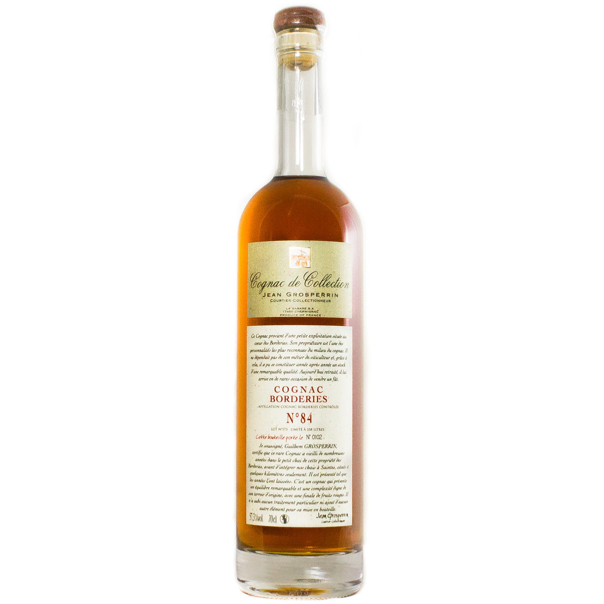 Cognac Grosperrin Borderies N°84 57,3%