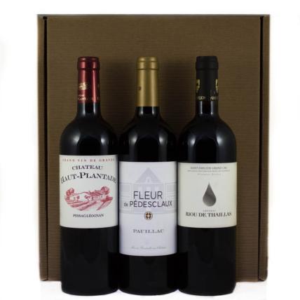 Coffret vin les 3 Grandes Régions de Bordeaux 