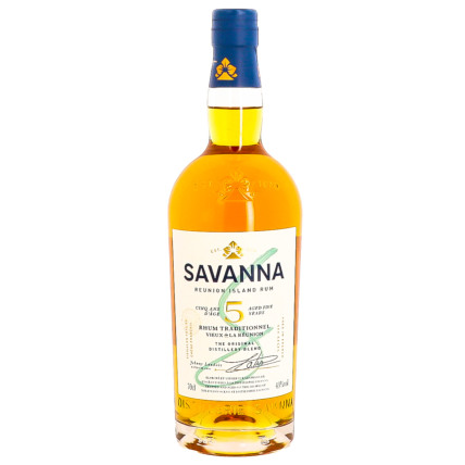 Rhum Réunion Savanna 5 ans 43%