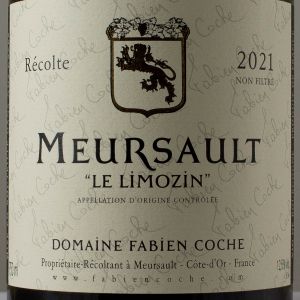 Meursault Domaine Fabien Coche Le Limozin 2021 Blanc  