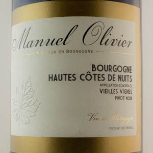 Hautes Ctes de Nuits Manuel Olivier Vieilles Vignes 2020 Rouge  