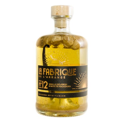 Rhum Arrangé La Fabrique Vanille bourbon Noix de macadamia 32%