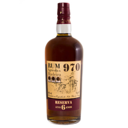 Rhum agricole Madère 970 Reserva 6 ans 40%