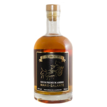 Rhum Guadeloupe Bielle Premium Ambré 45°