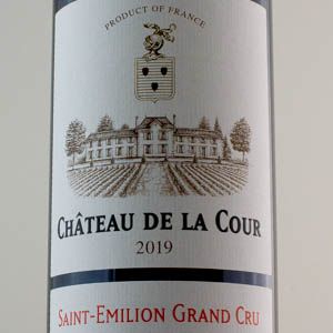 Saint Emilion Grand Cru Chateau de La Cour 2019