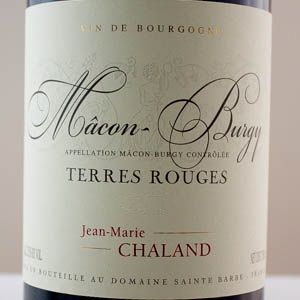 Mcon Burgy Jean Marie Chaland "Terres Rouges" 2021